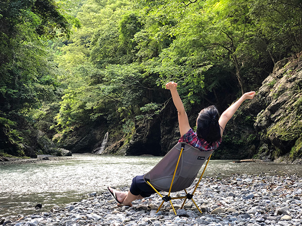 渓谷チェアリングの休日
